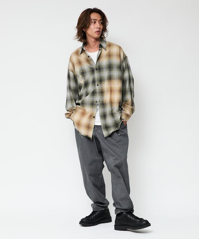 FREAK'S STORE OUTDOORS/フリークスアウトドアーズ 寬鬆版型服裝染色攀巖褲