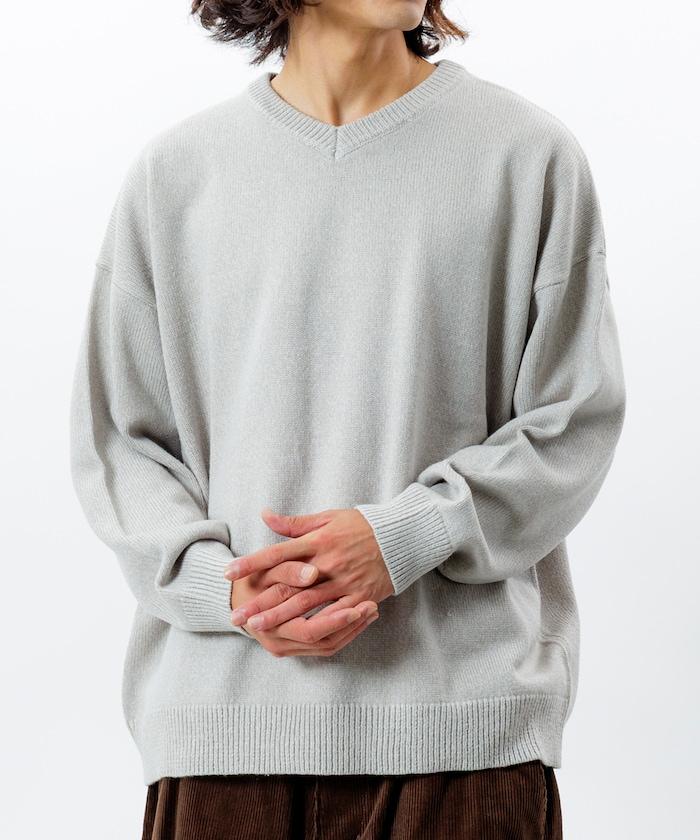 寬鬆版型 易打理 可水洗 V領針織衫