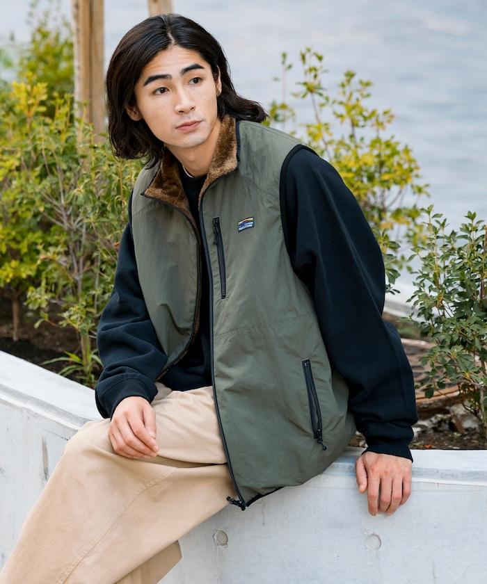 寬鬆版型尼龍羊羔絨雙面穿拉鍊馬甲
