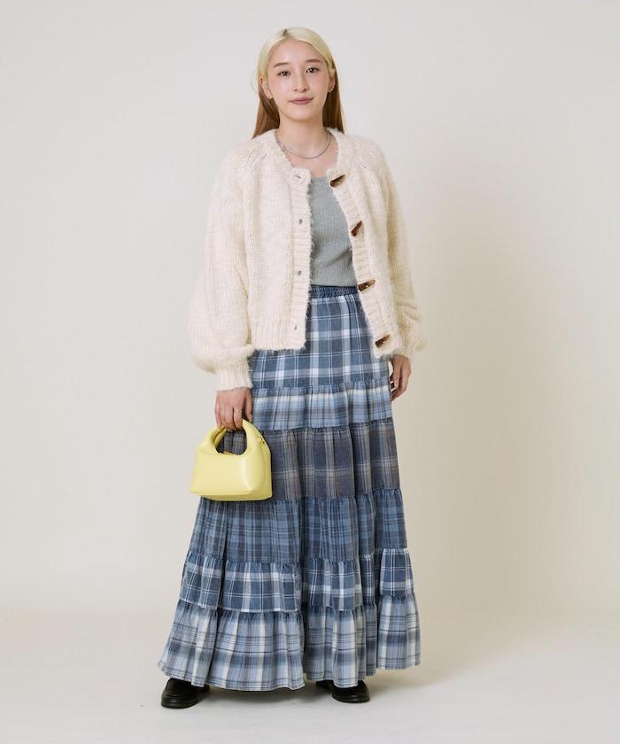 粗紡低密度短款針織開衫