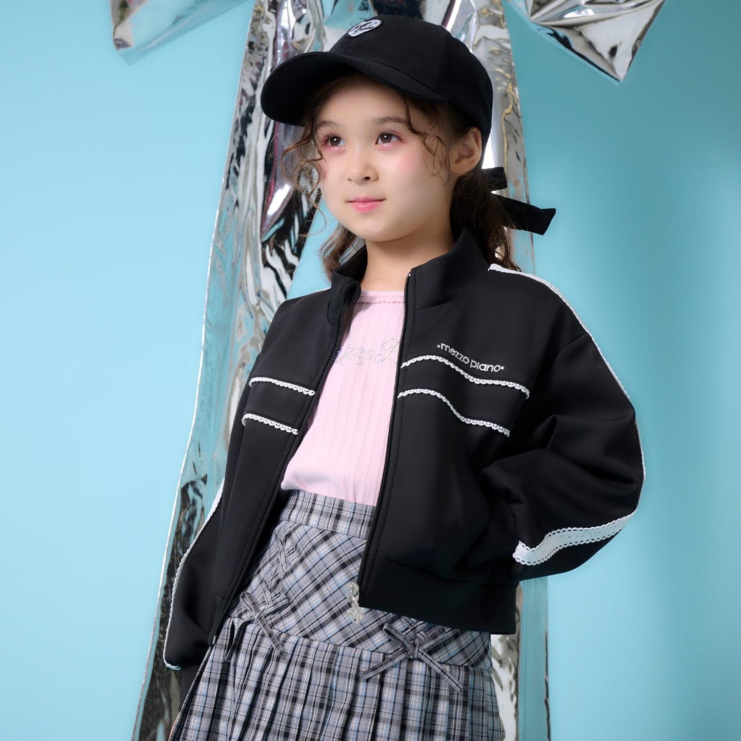 水鑽標誌羅紋長袖T恤