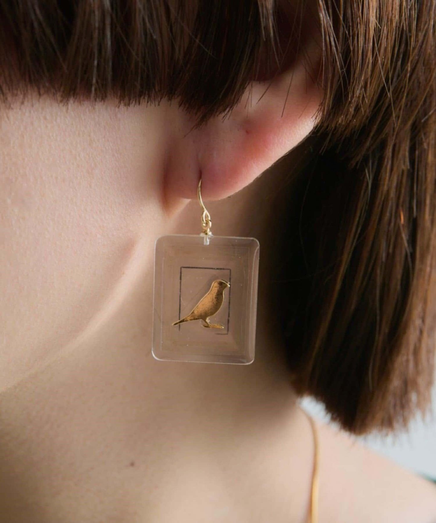 【ear PAPILLONNER】畫框耳環