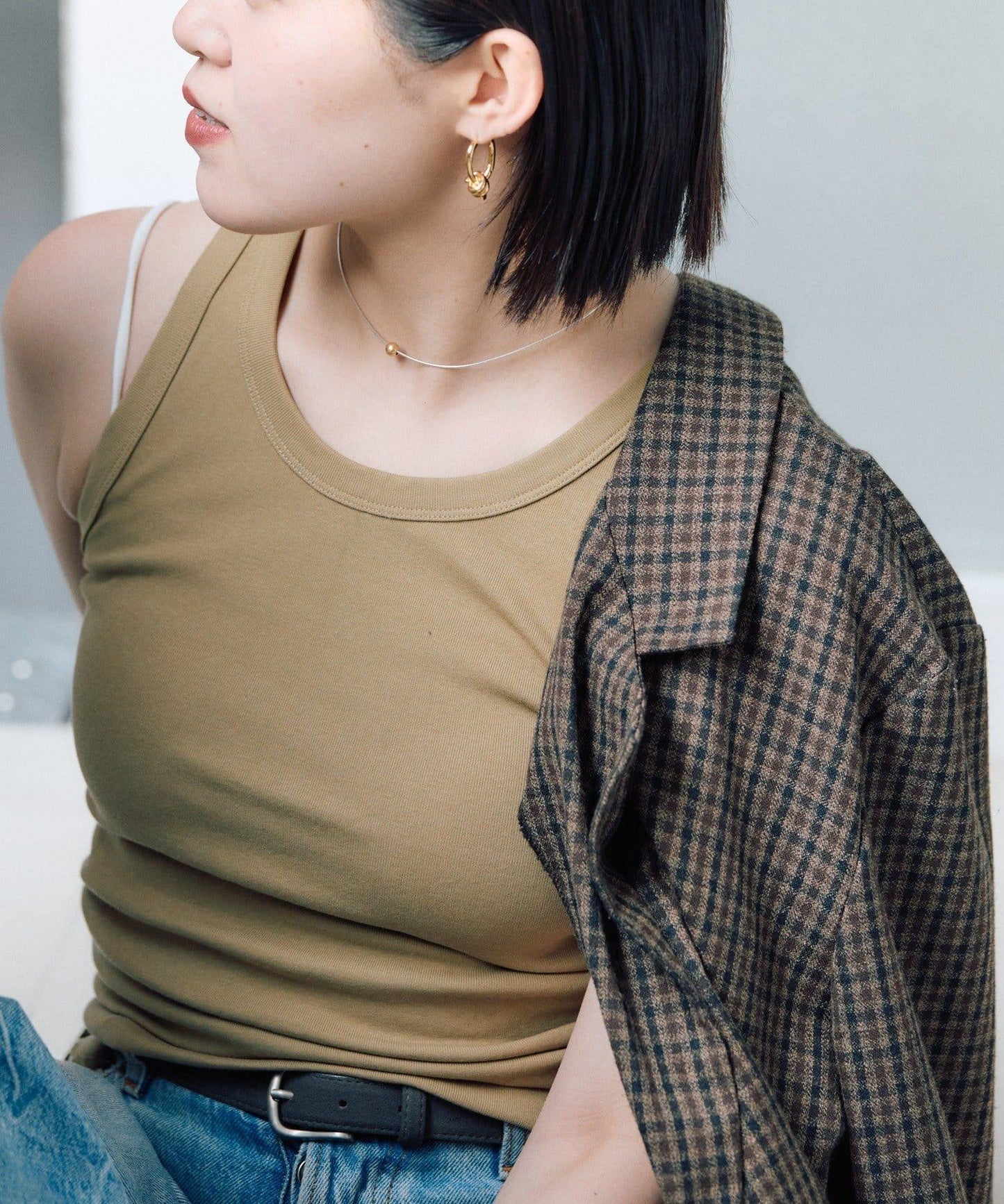 《スターリングシルバー使用》單顆吊墜項圈項鍊