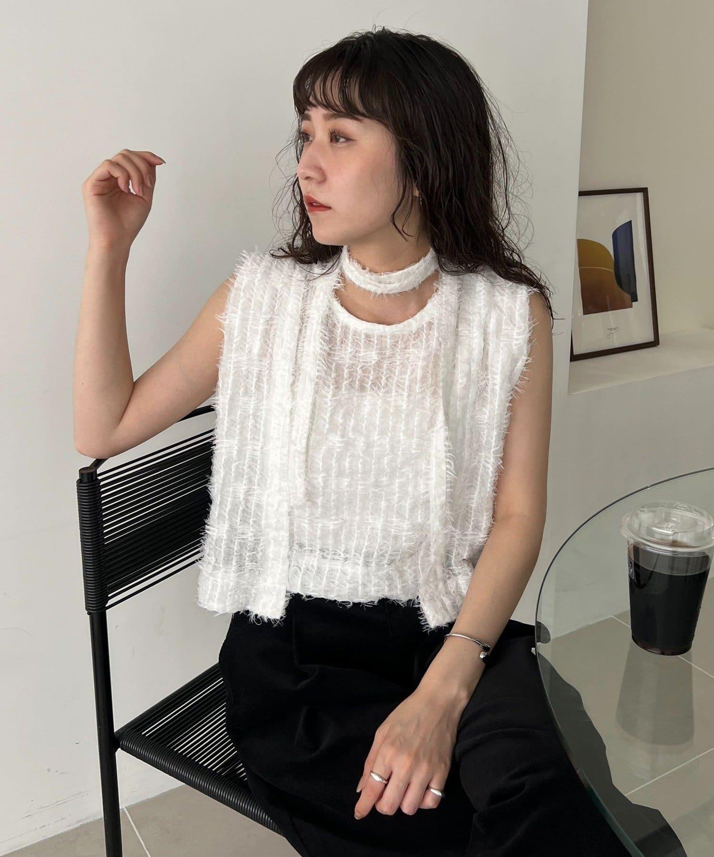 【CAPRICIEUX LE'MAGE】【yao企畫】提花項圈背心