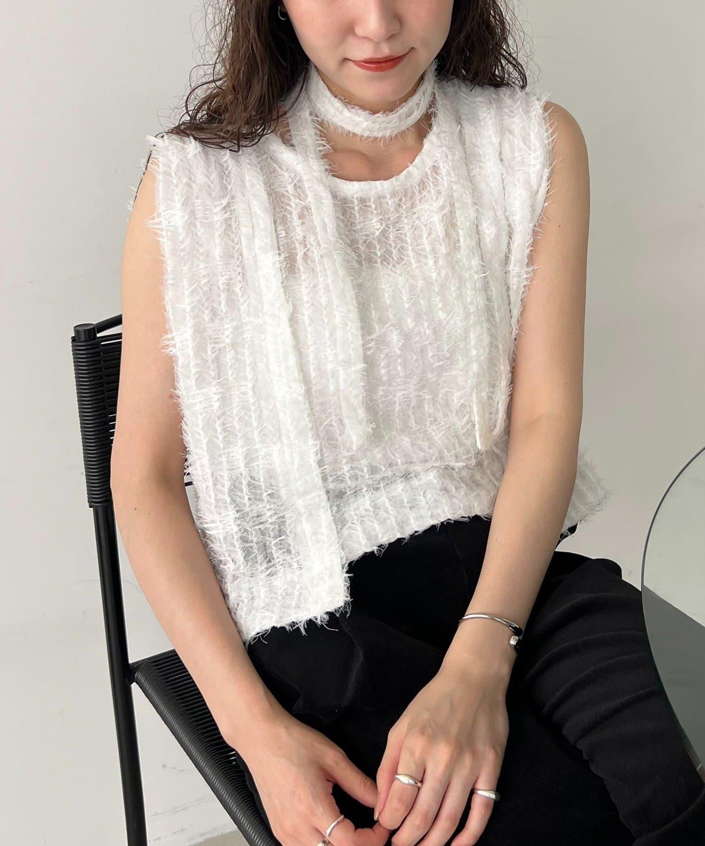 【CAPRICIEUX LE'MAGE】【yao企畫】提花項圈背心