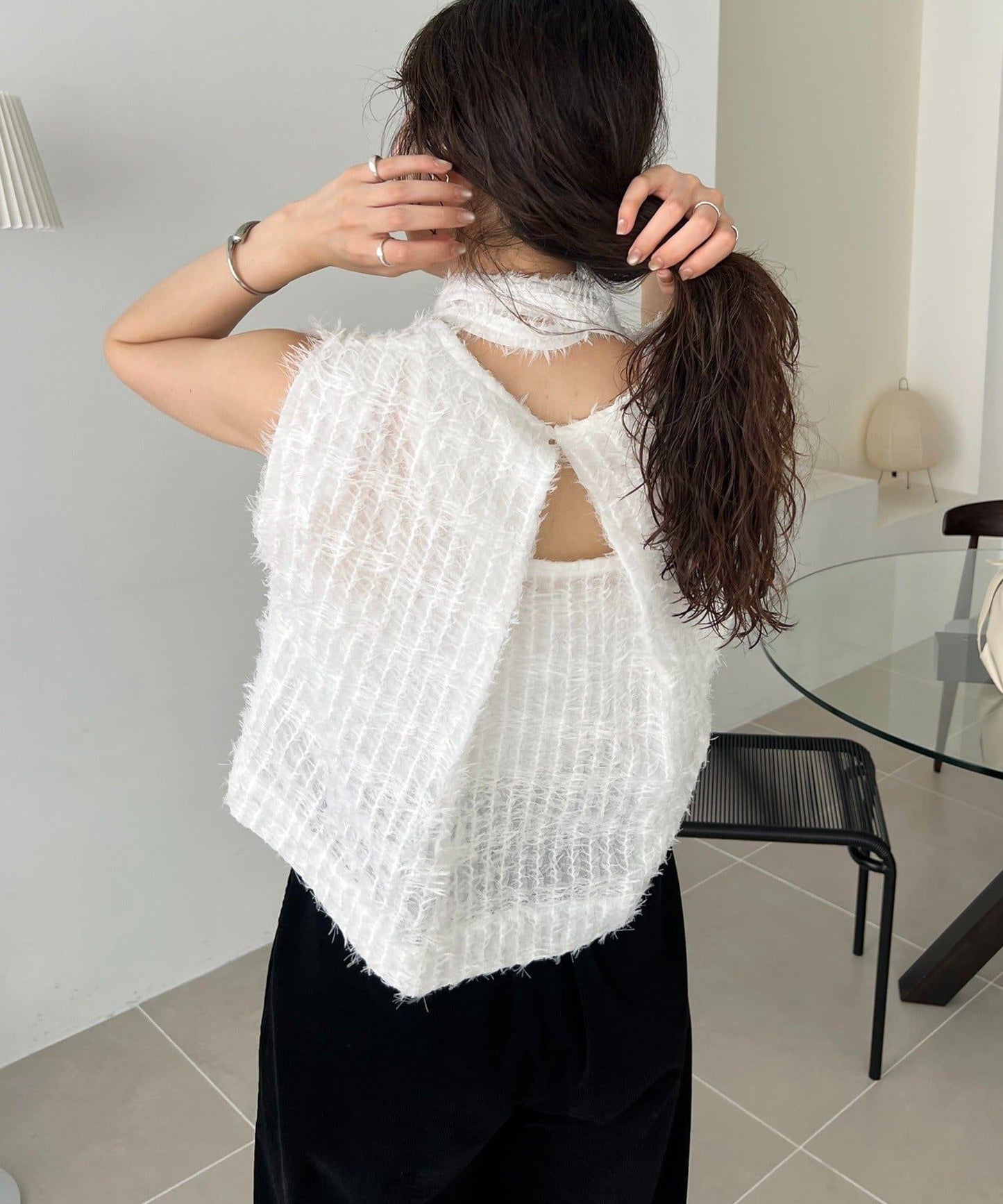 【CAPRICIEUX LE'MAGE】【yao企畫】提花項圈背心