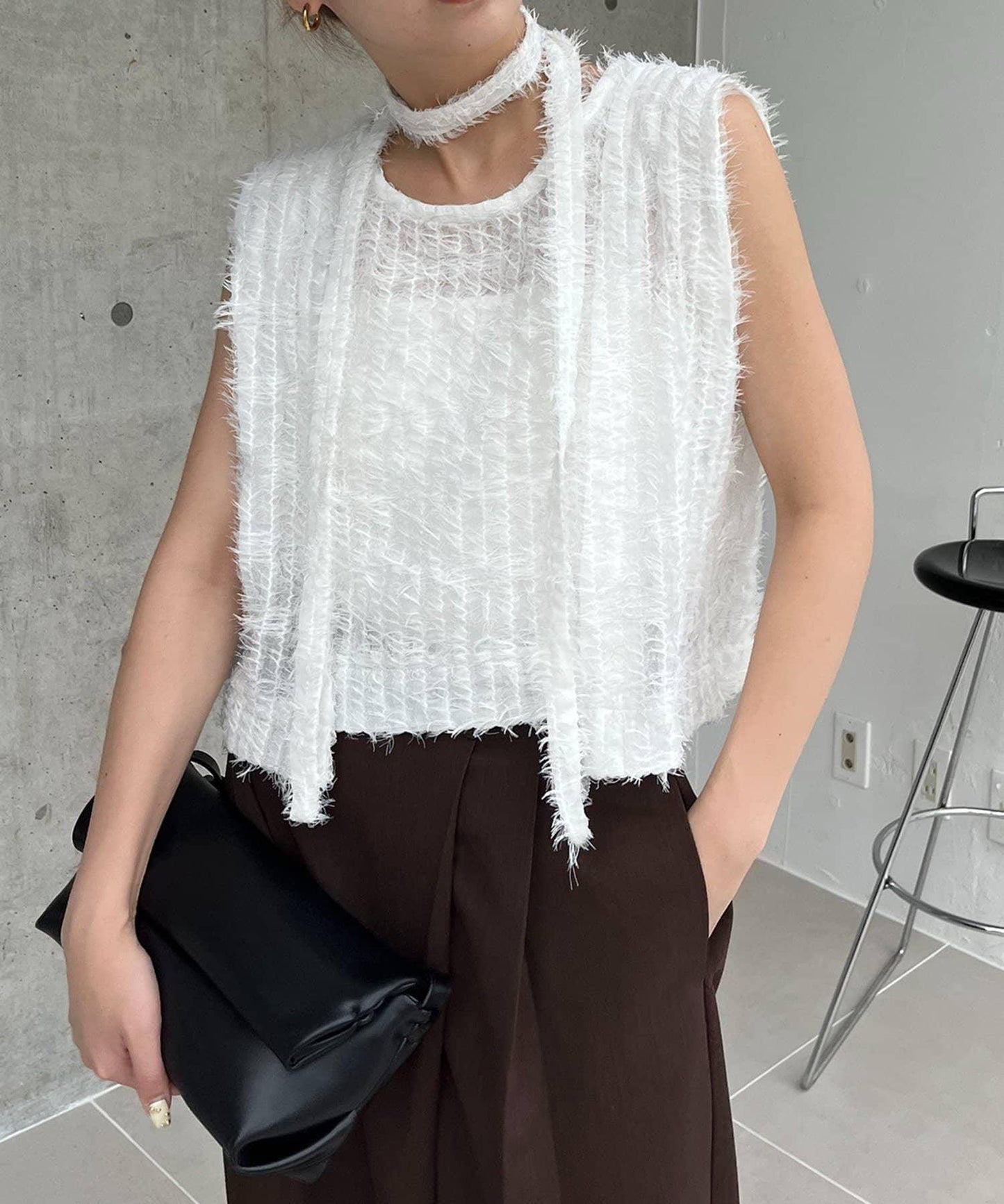 【CAPRICIEUX LE'MAGE】【yao企畫】提花項圈背心