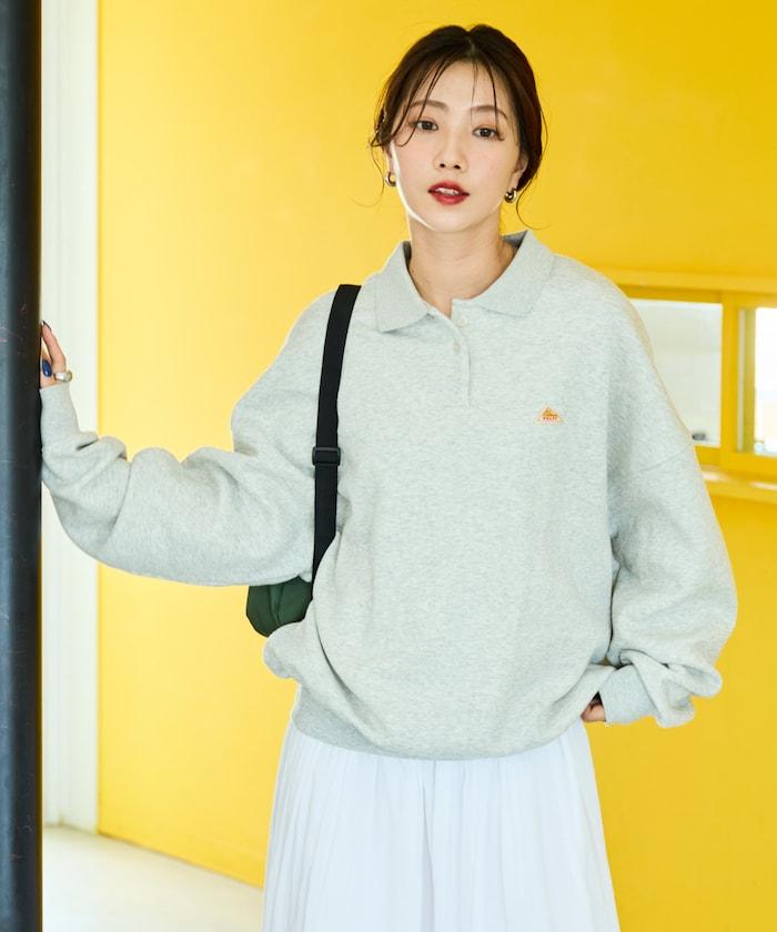 特別款加絨POLO領衛衣套頭衫