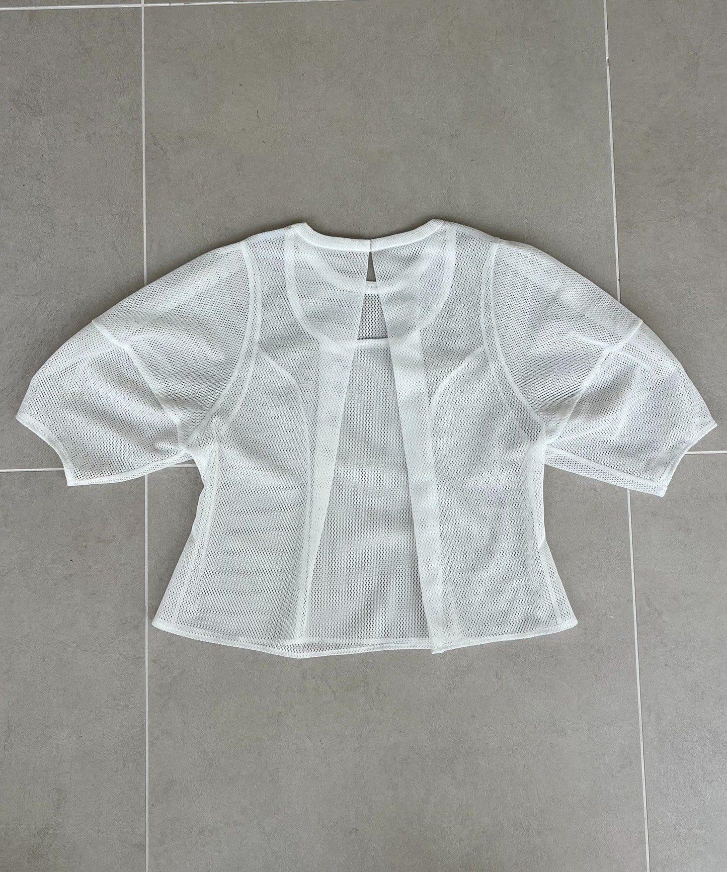 【CAPRICIEUX LE'MAGE】【yao企畫】網紗泡泡袖喇叭上衣