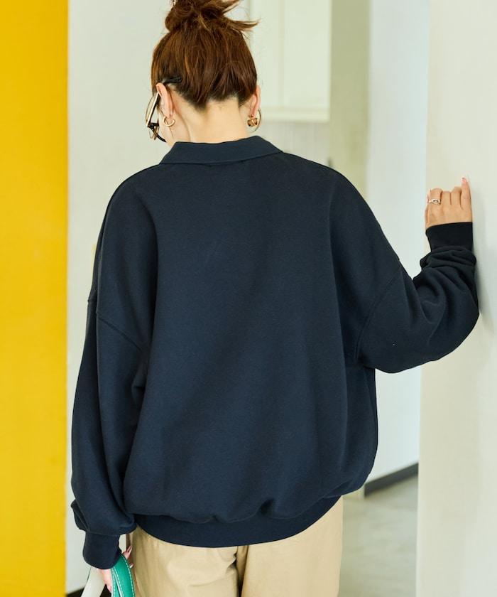 特別款加絨POLO領衛衣套頭衫