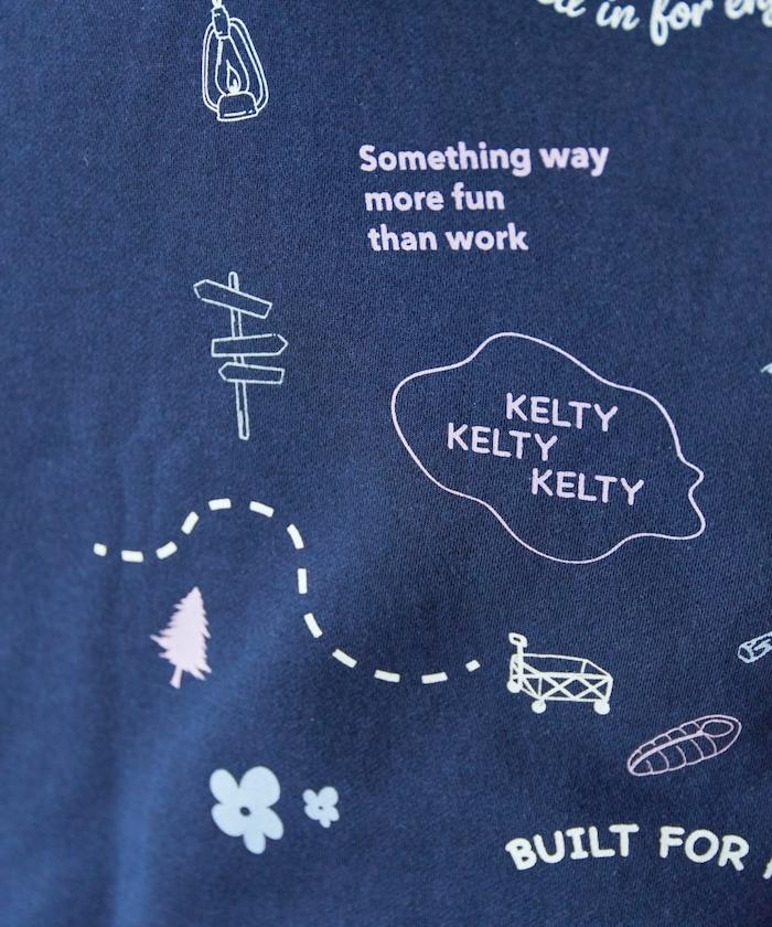 特別款加絨分散印花衛衣套頭衫