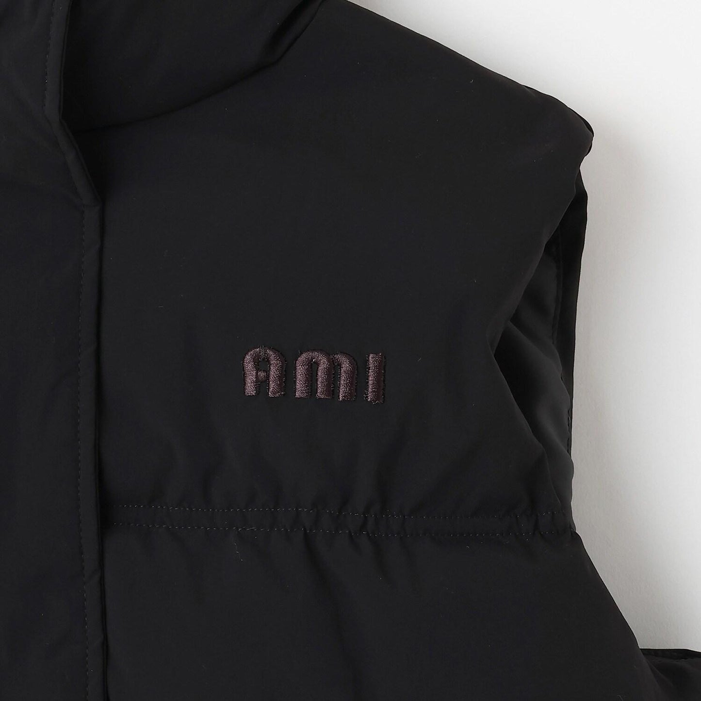 【AMI】【防潑水】中棉短款馬甲