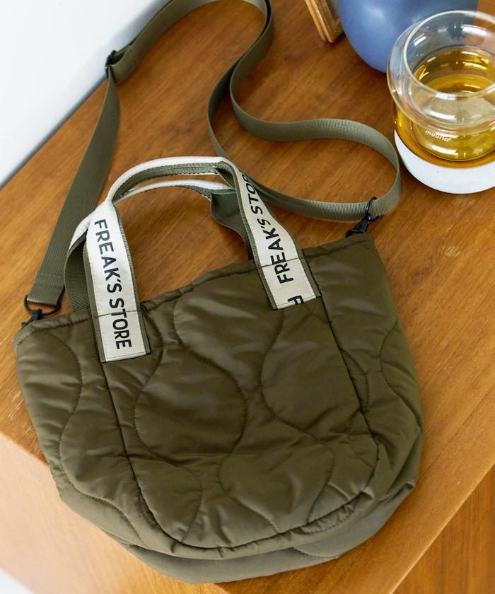 FREAK'S STORE 拼接絎縫兩用單肩包