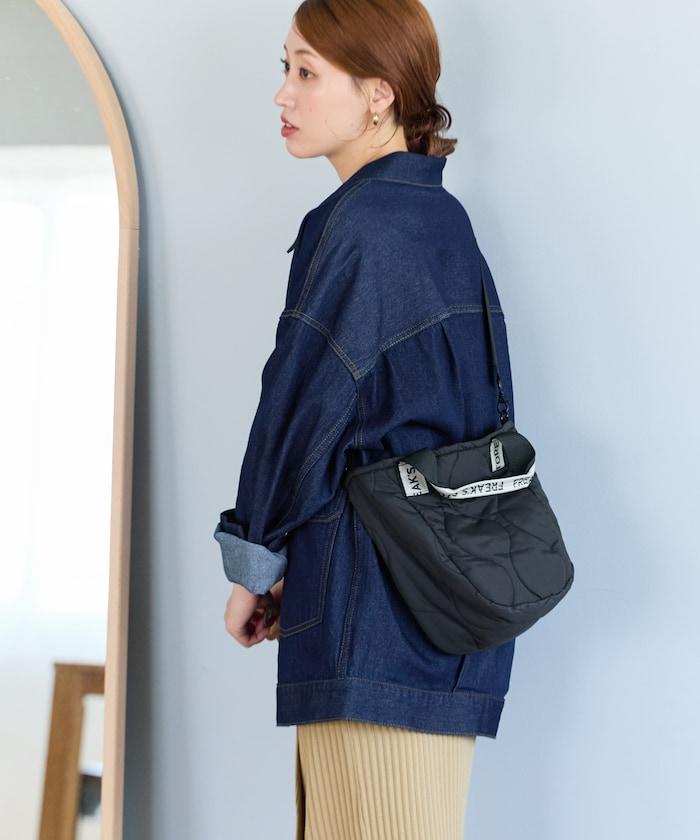 FREAK'S STORE 拼接絎縫兩用單肩包