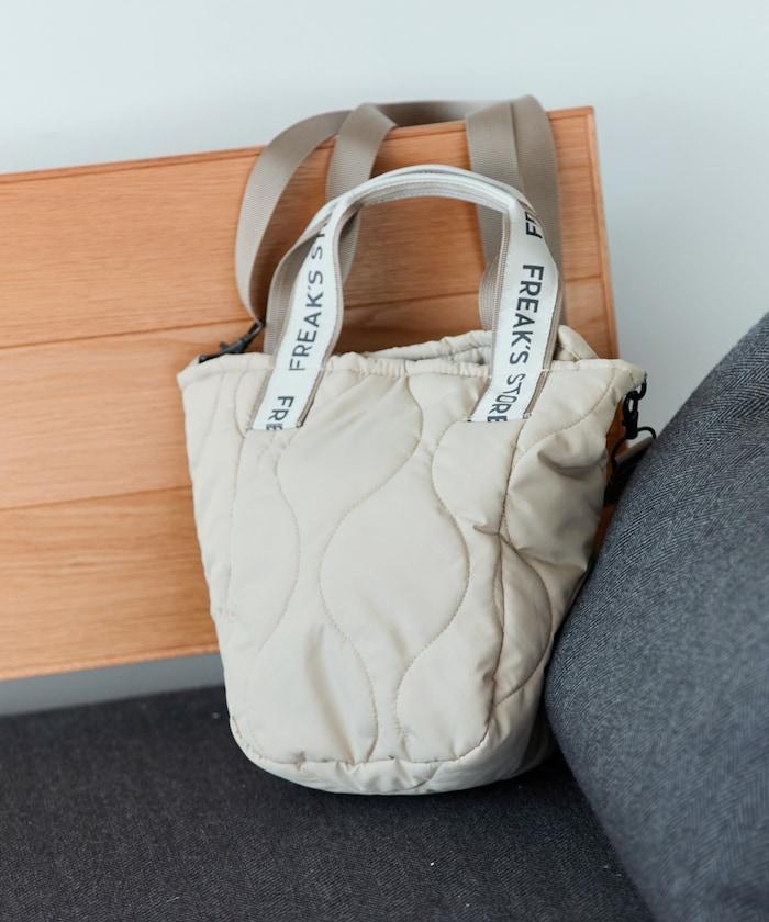 FREAK'S STORE 拼接絎縫兩用單肩包