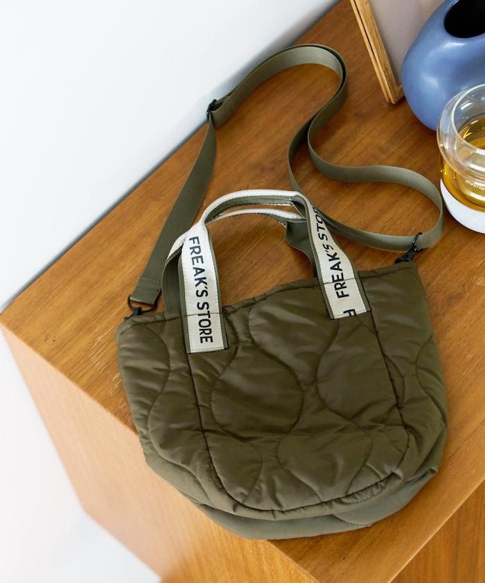 FREAK'S STORE 拼接絎縫兩用單肩包