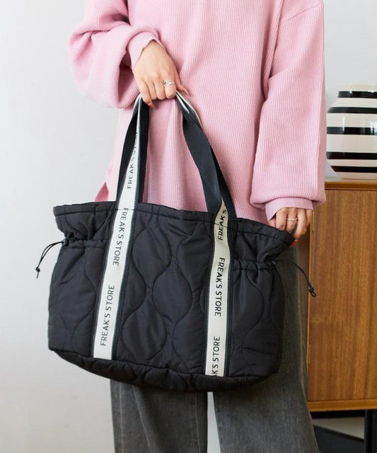 FREAK'S STORE 拼接絎縫抽繩媽咪包