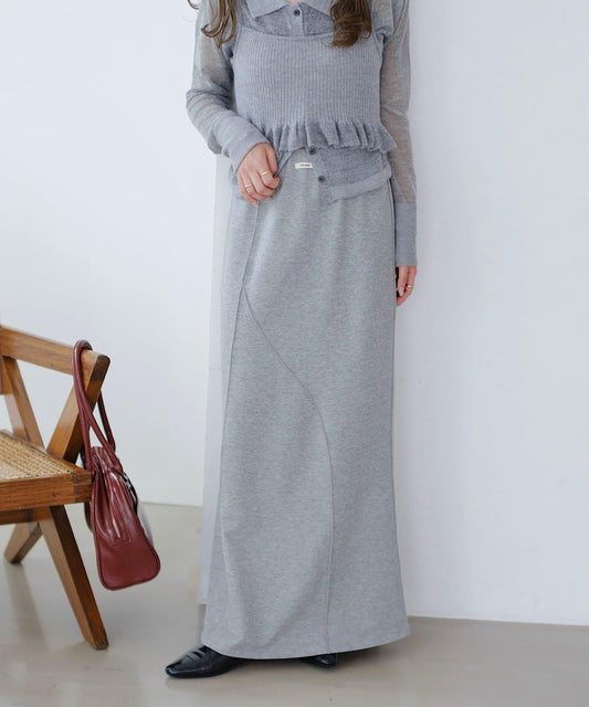 荷葉邊衛衣半身裙