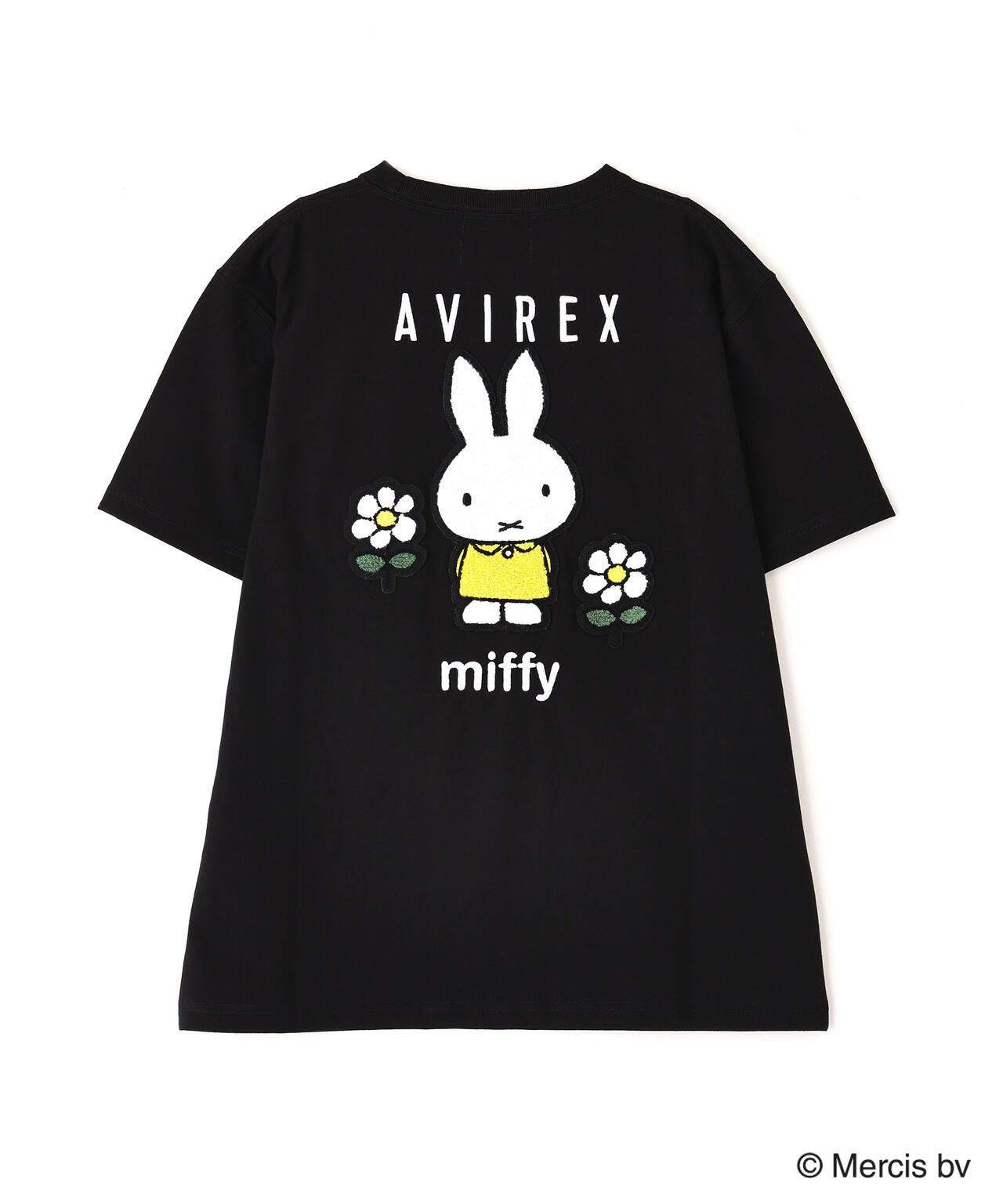 AVIREX×《米菲》刺繡T恤/AVIREX×《米菲》刺繡T恤
