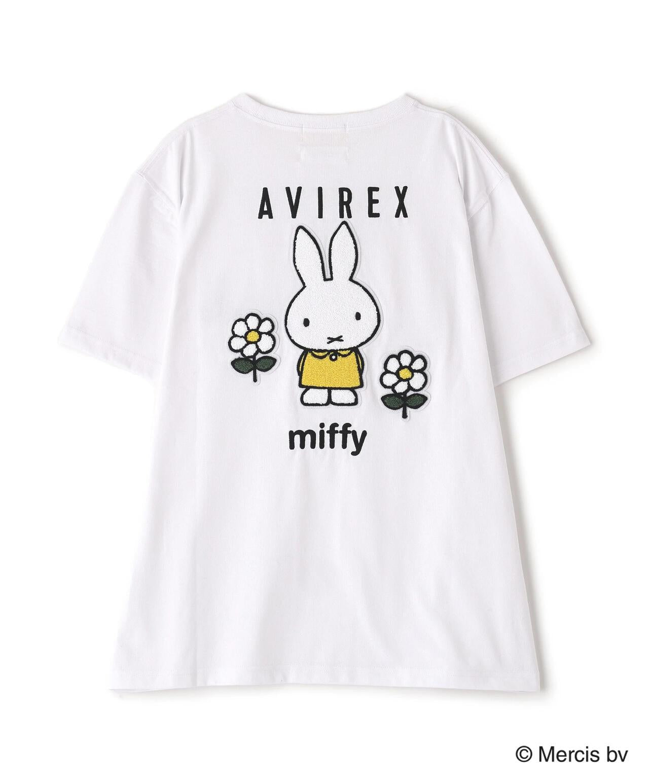 AVIREX×《米菲》刺繡T恤/AVIREX×《米菲》刺繡T恤