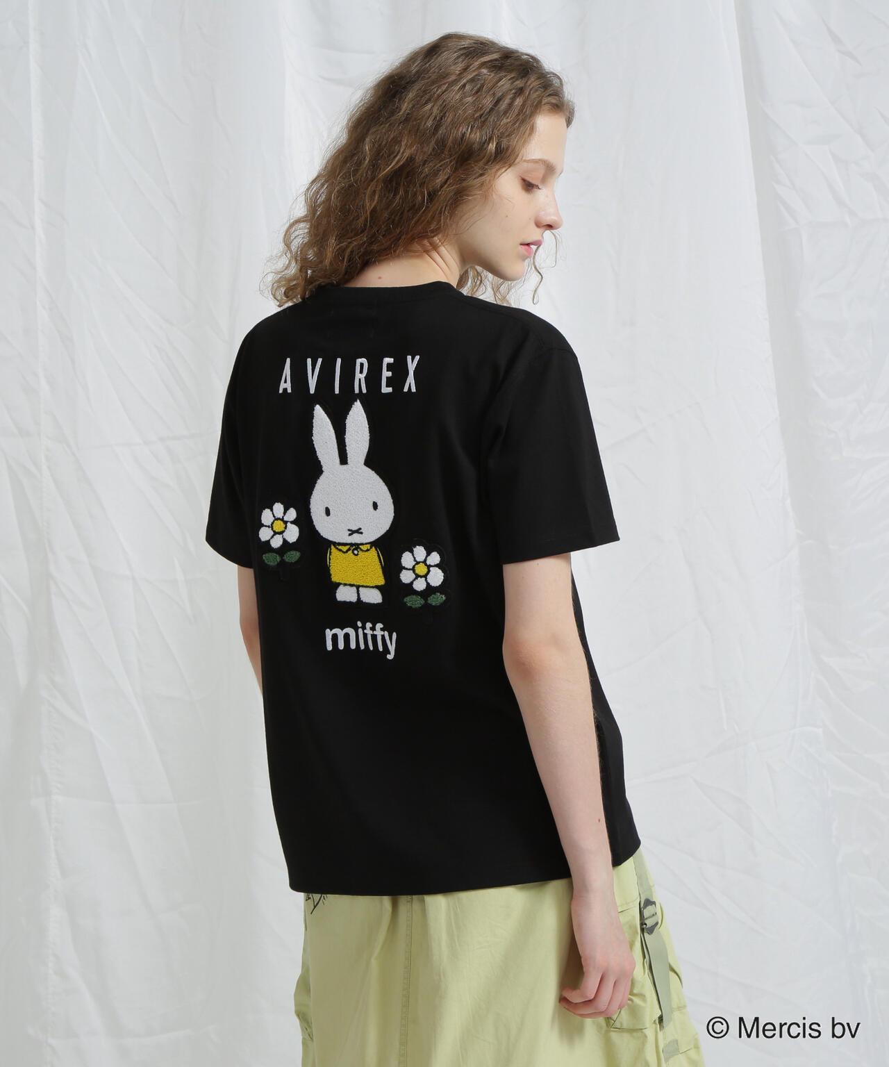 AVIREX×《米菲》刺繡T恤/AVIREX×《米菲》刺繡T恤