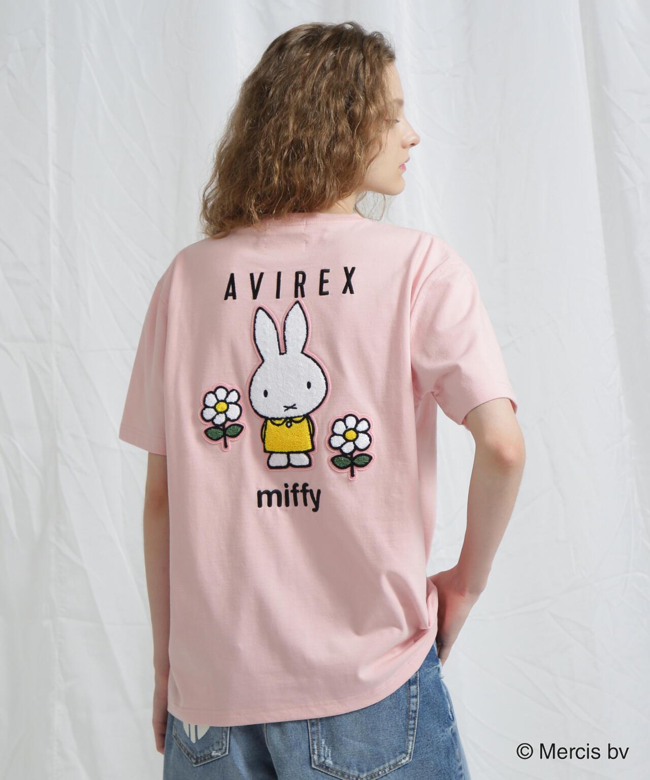 AVIREX×《米菲》刺繡T恤/AVIREX×《米菲》刺繡T恤
