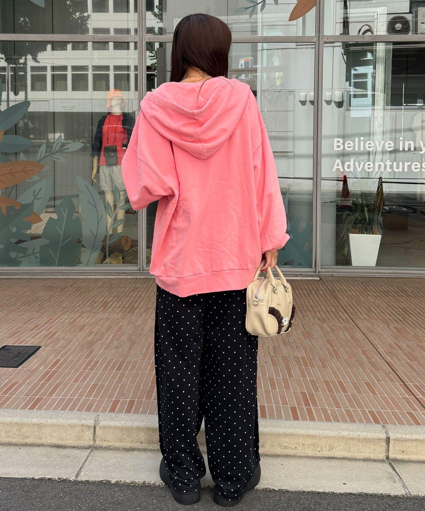 水洗刺繡雙拉鍊連帽衛衣