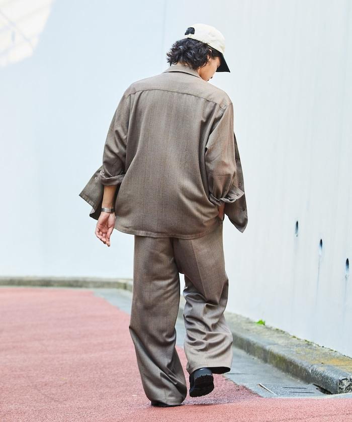 寬鬆版長袖工裝襯衫夾克