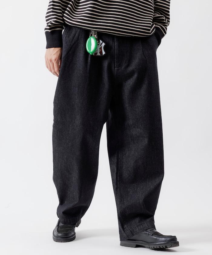 寬鬆錐形牛仔休閒長褲