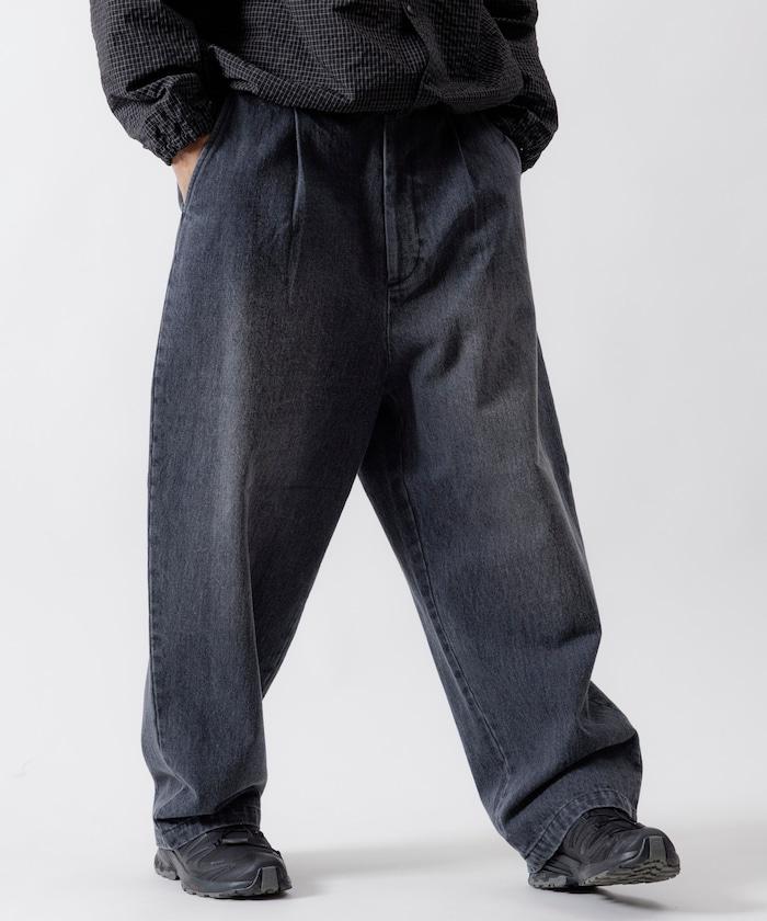 寬鬆錐形牛仔休閒長褲