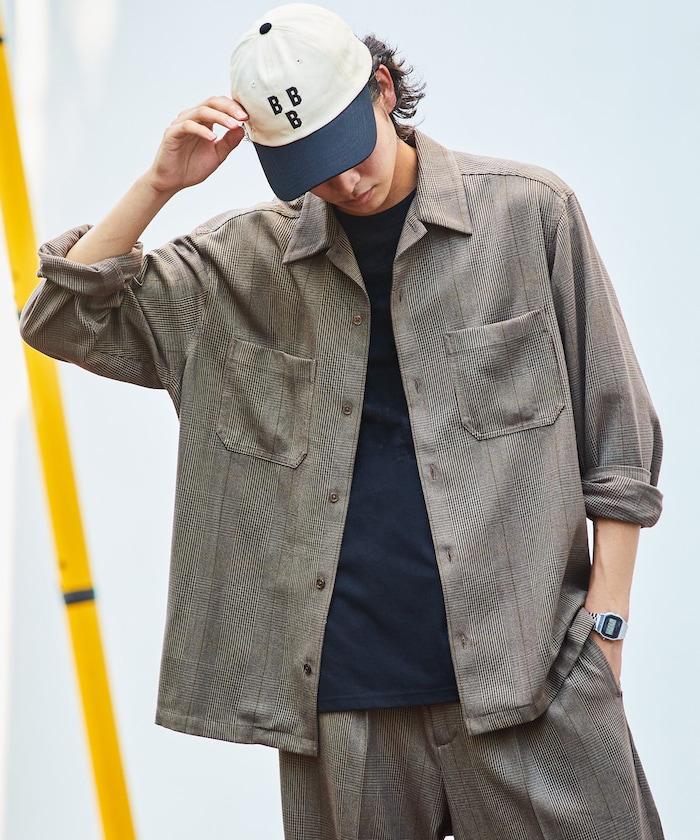 寬鬆版長袖工裝襯衫夾克