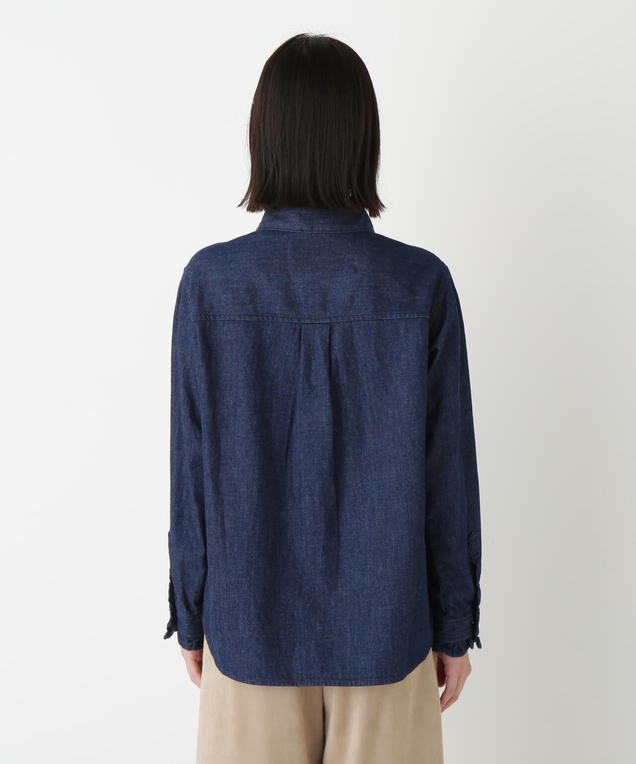 【Healthy Denim聯名】牛仔蝴蝶結領襯衫