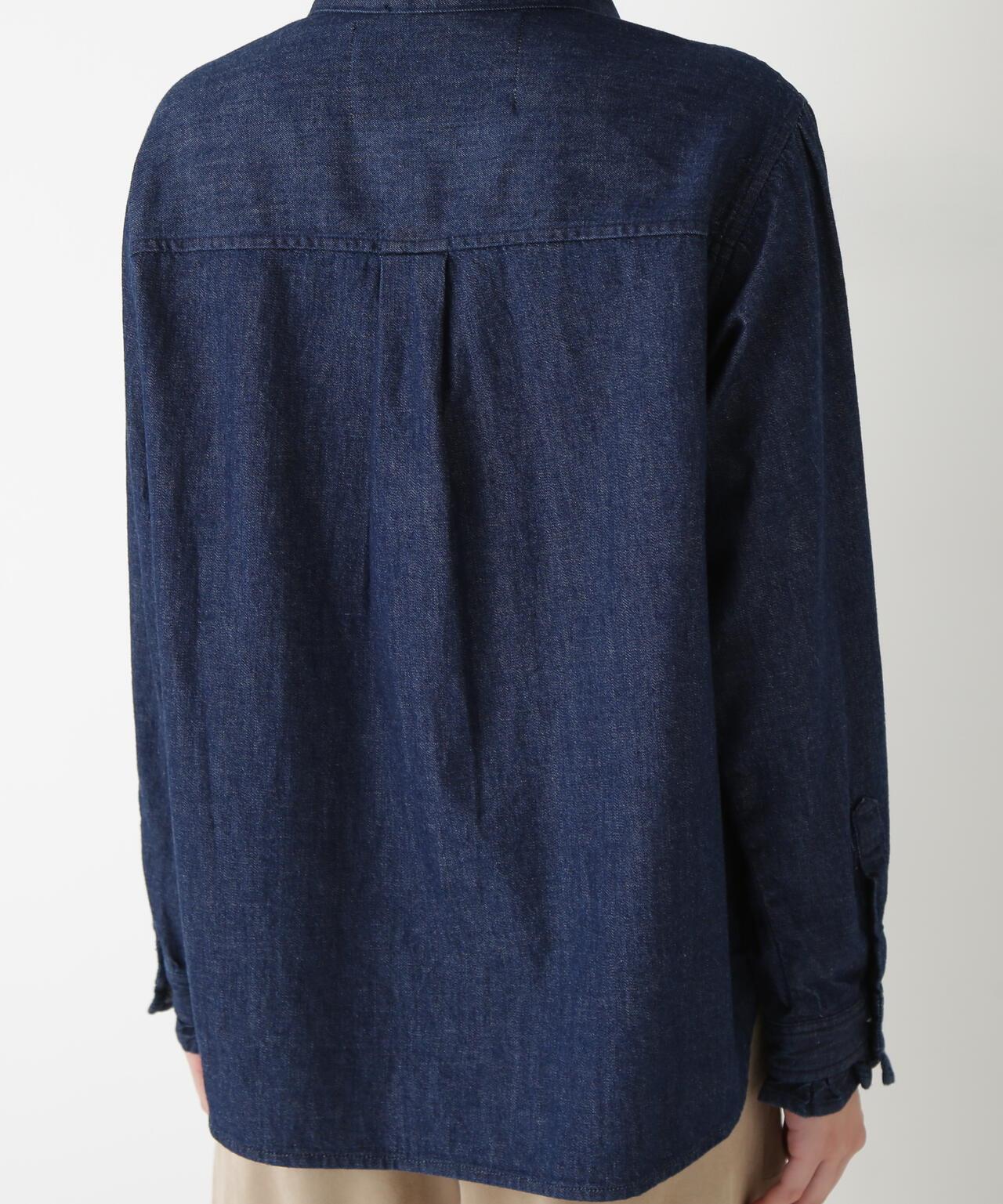 【Healthy Denim聯名】牛仔蝴蝶結領襯衫