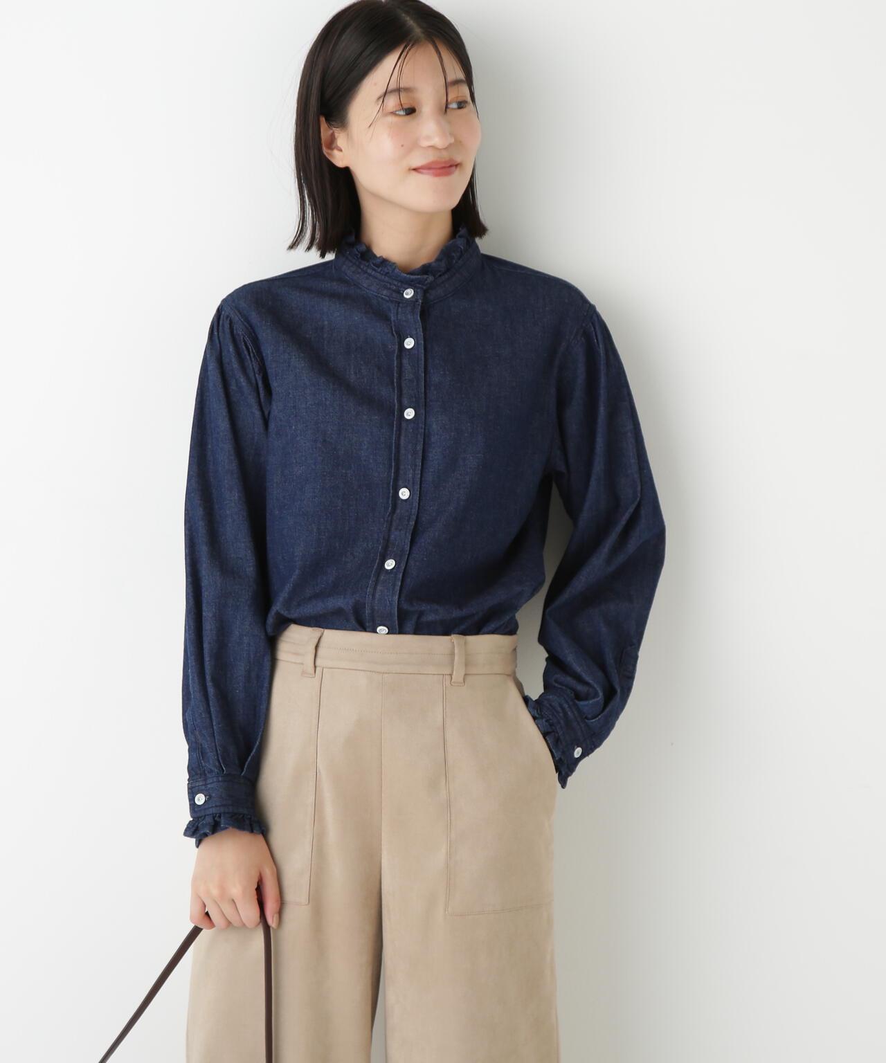 【Healthy Denim聯名】牛仔蝴蝶結領襯衫