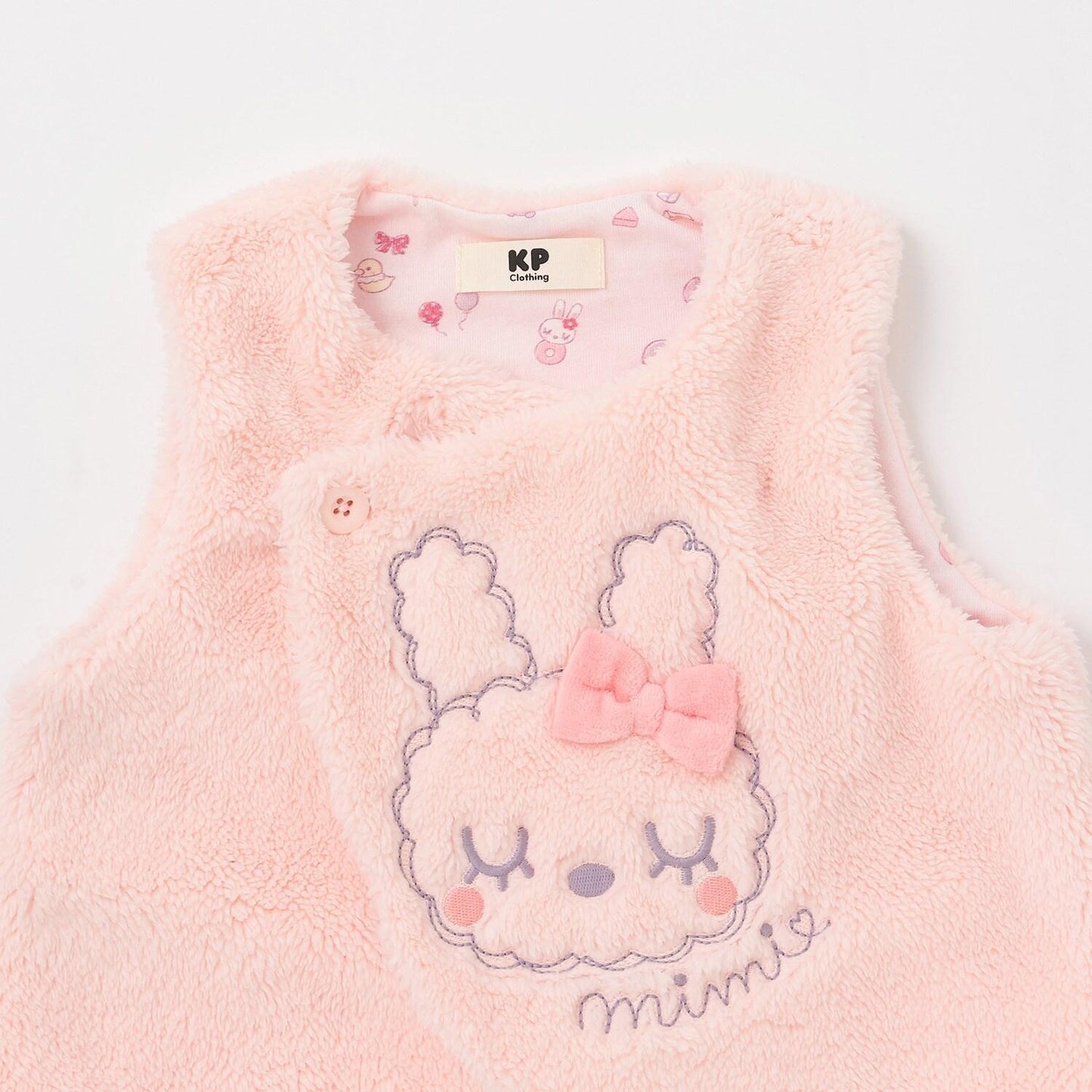 mimi醬刺繡羊羔絨馬甲
