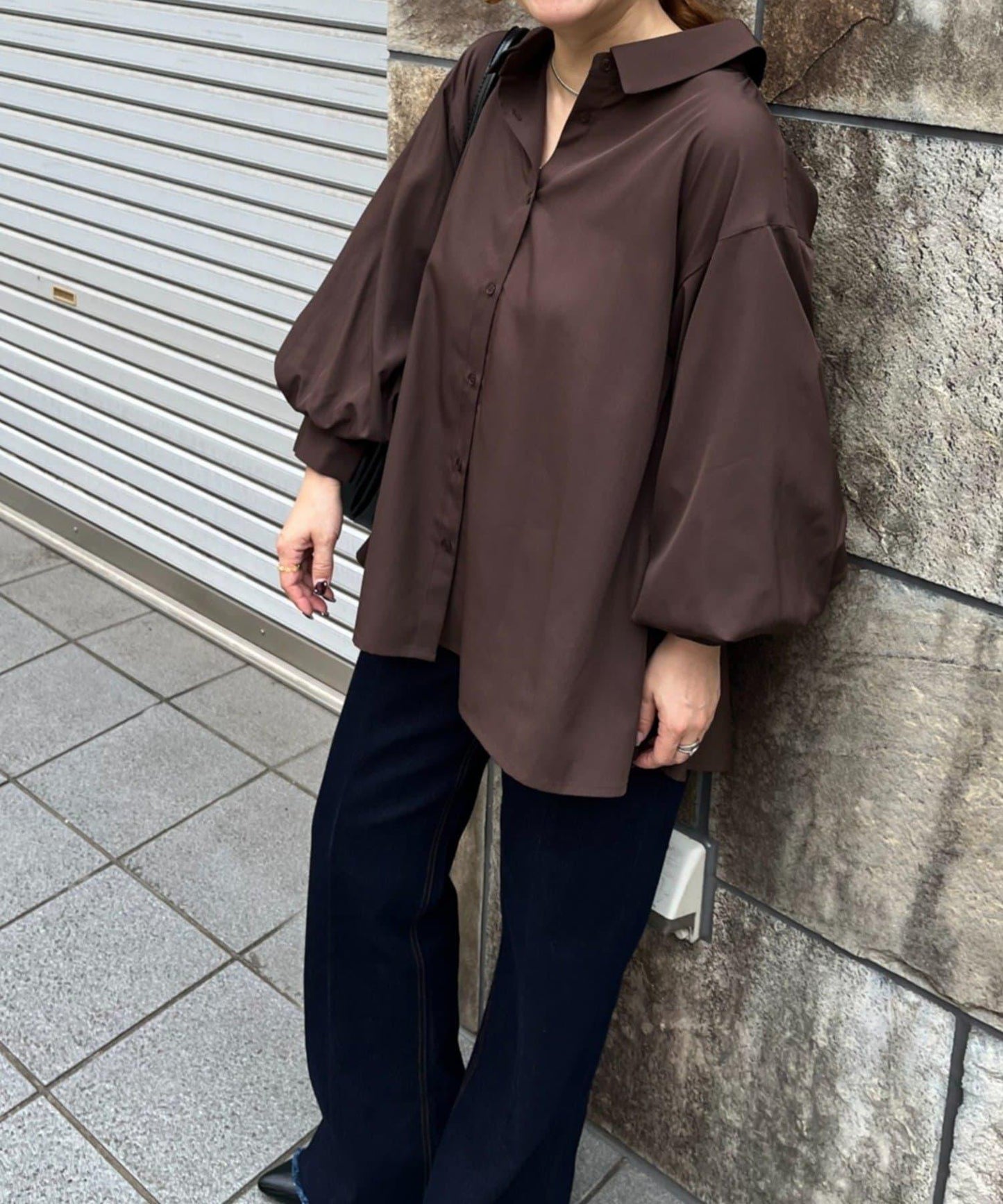泡泡袖襯衫