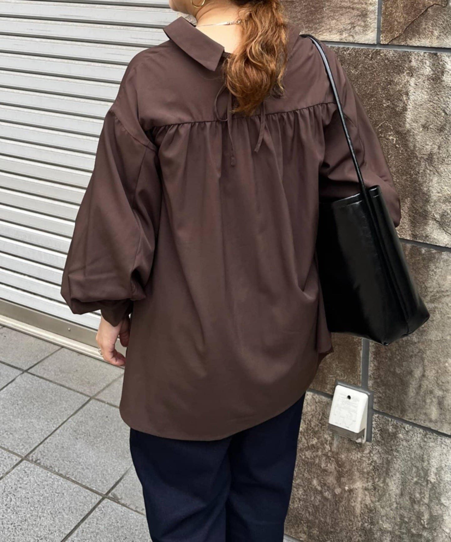 泡泡袖襯衫
