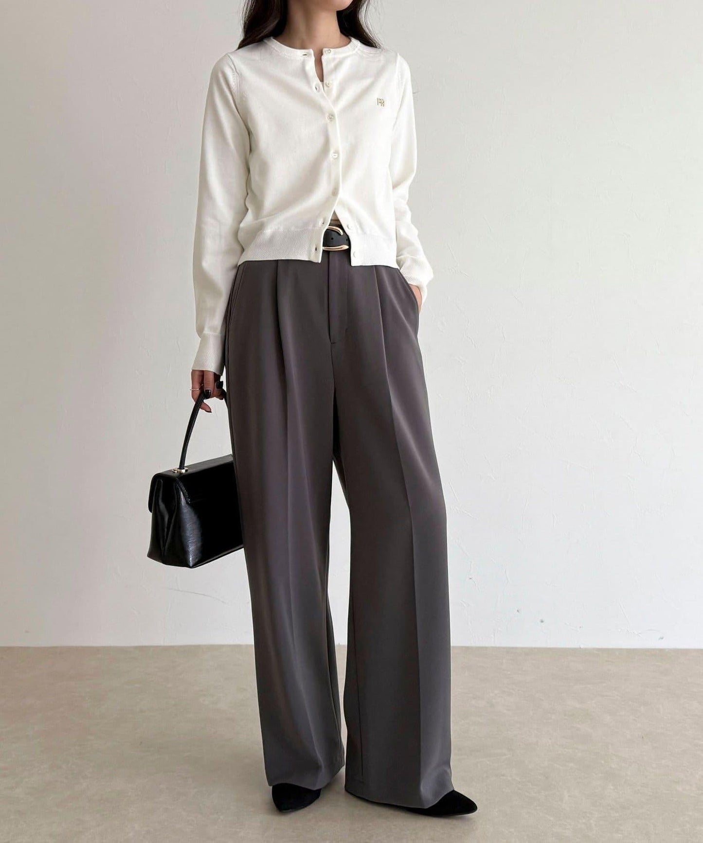 FR刺繡基礎款開衫