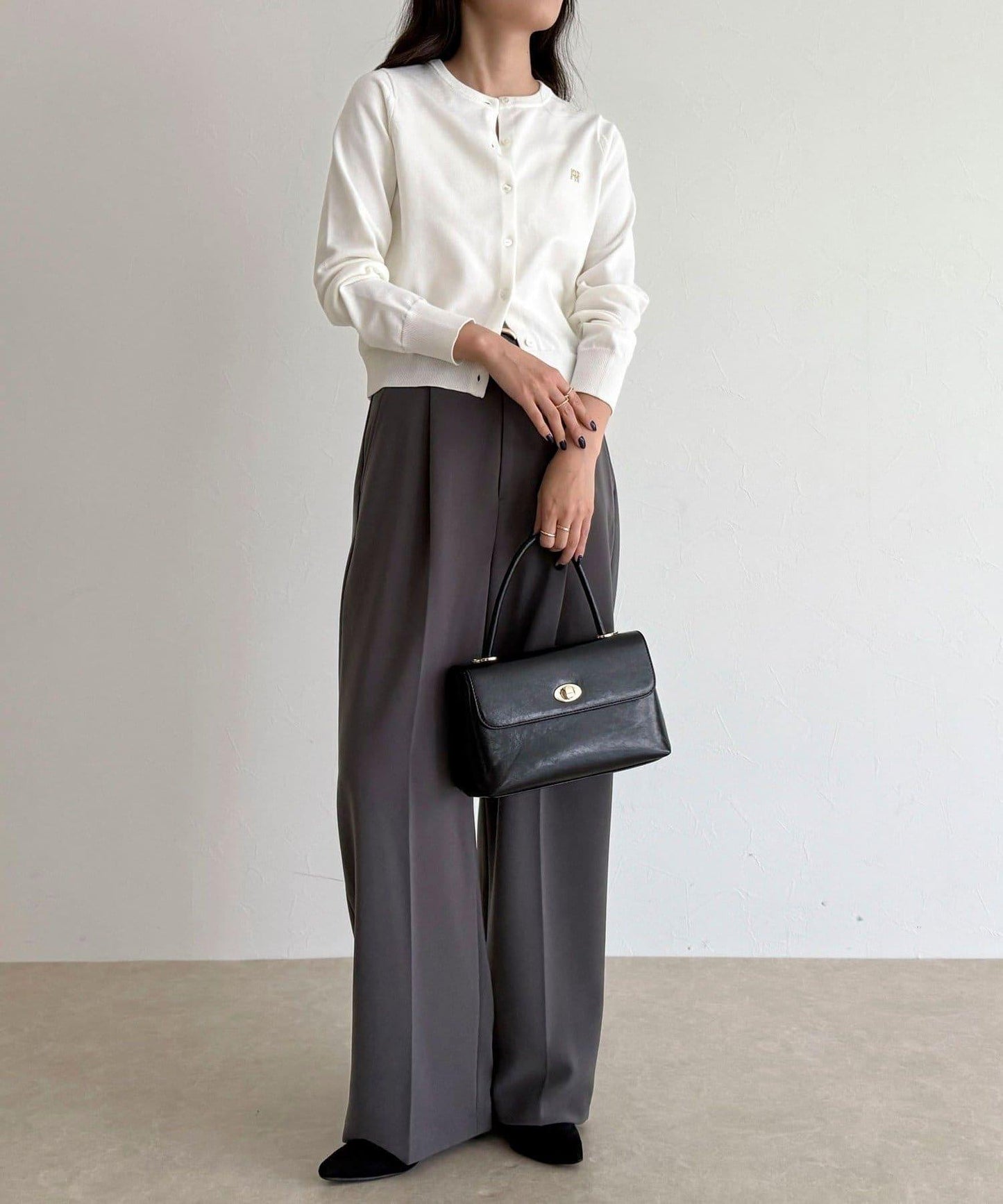 FR刺繡基礎款開衫