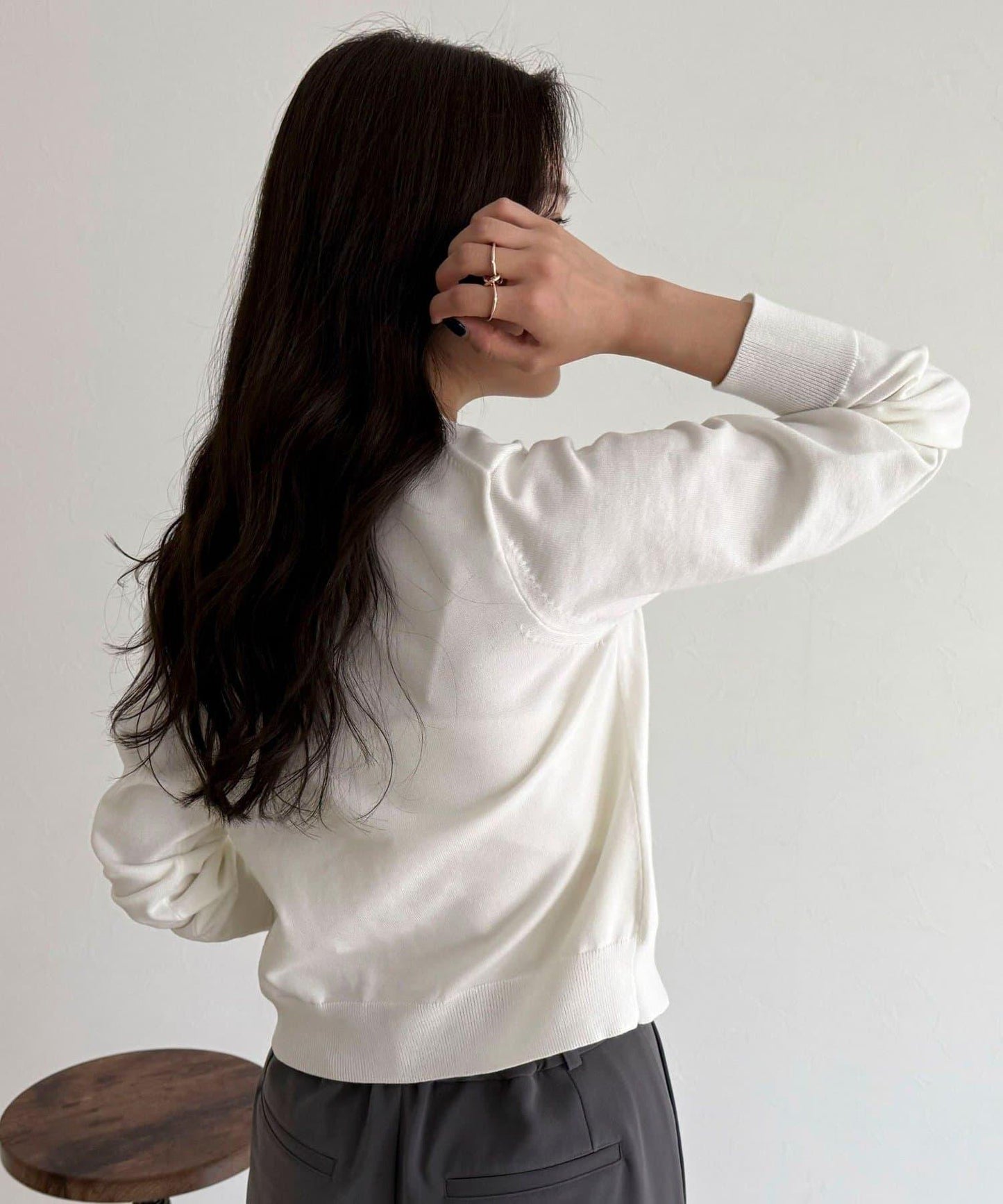 FR刺繡基礎款開衫