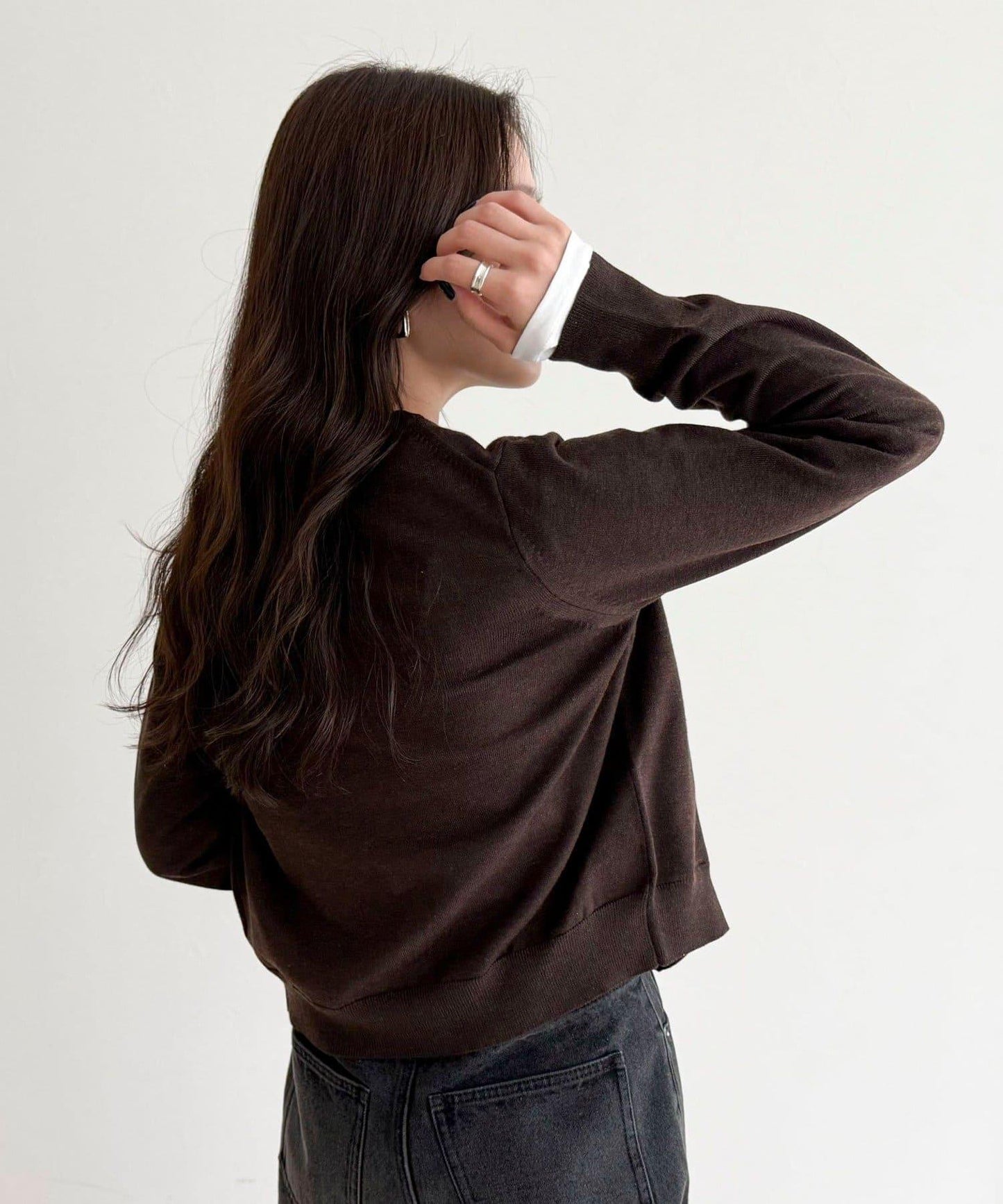 FR刺繡基礎款開衫