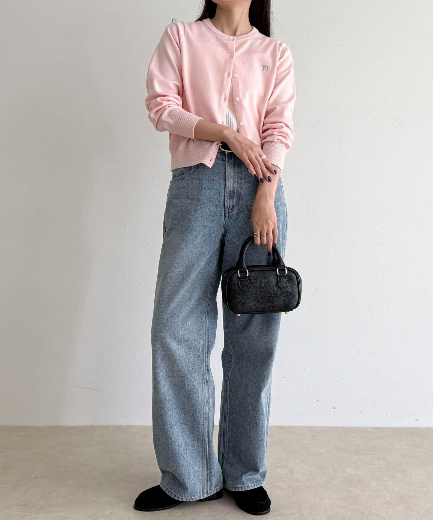 FR刺繡基礎款開衫