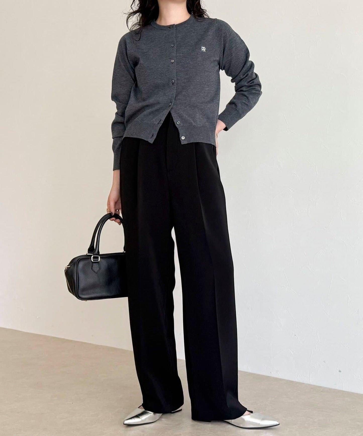 FR刺繡基礎款開衫