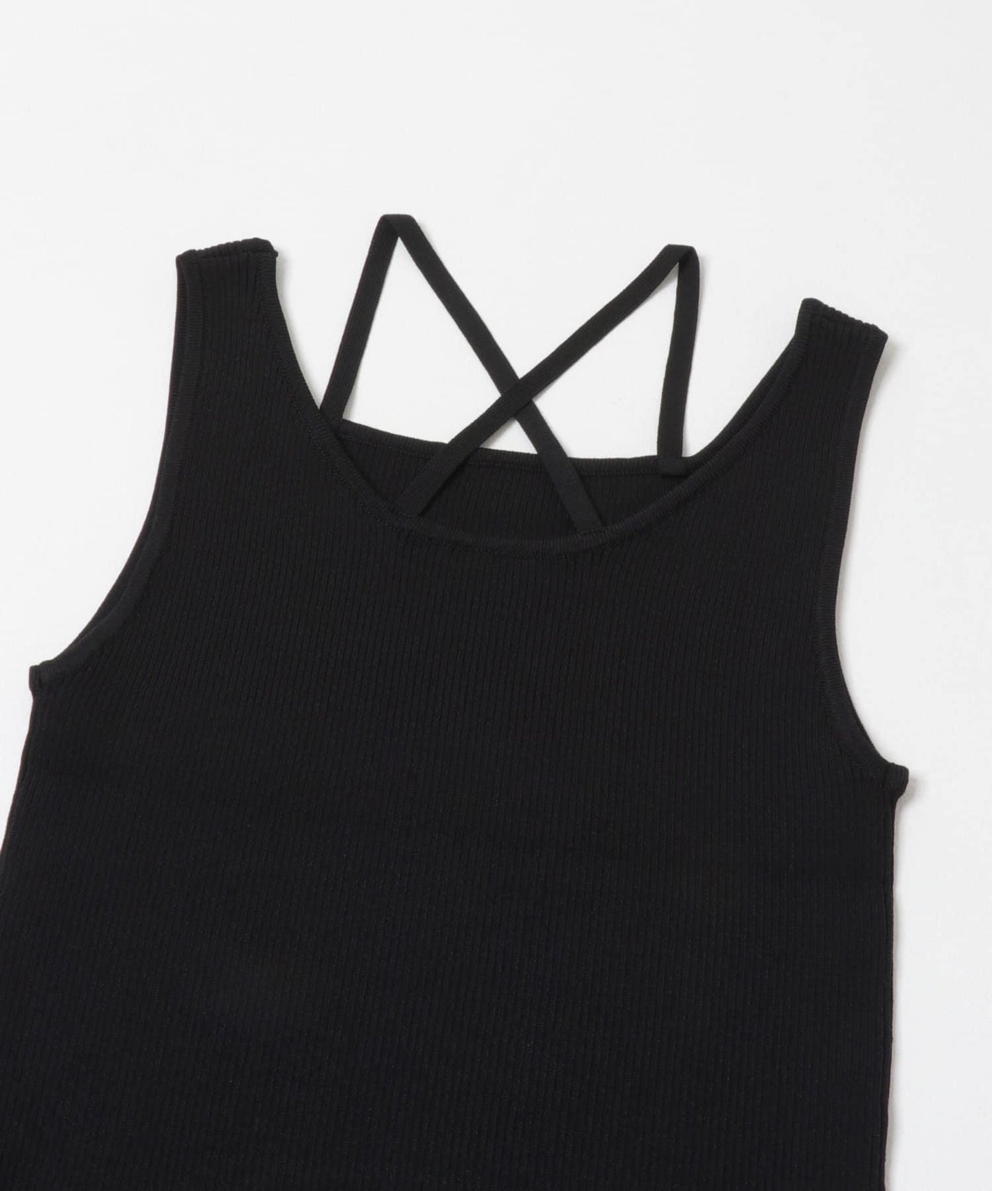 背部交叉針織背心