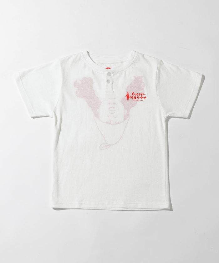 【KIDS】特別款 KANNAIGI × サウナ田ヒロユキ 印花套裝 館內服