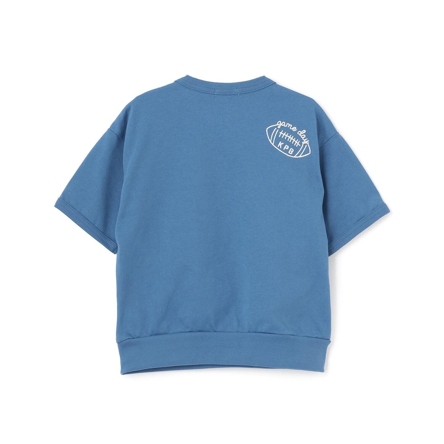 B貼布裝飾六分袖T恤