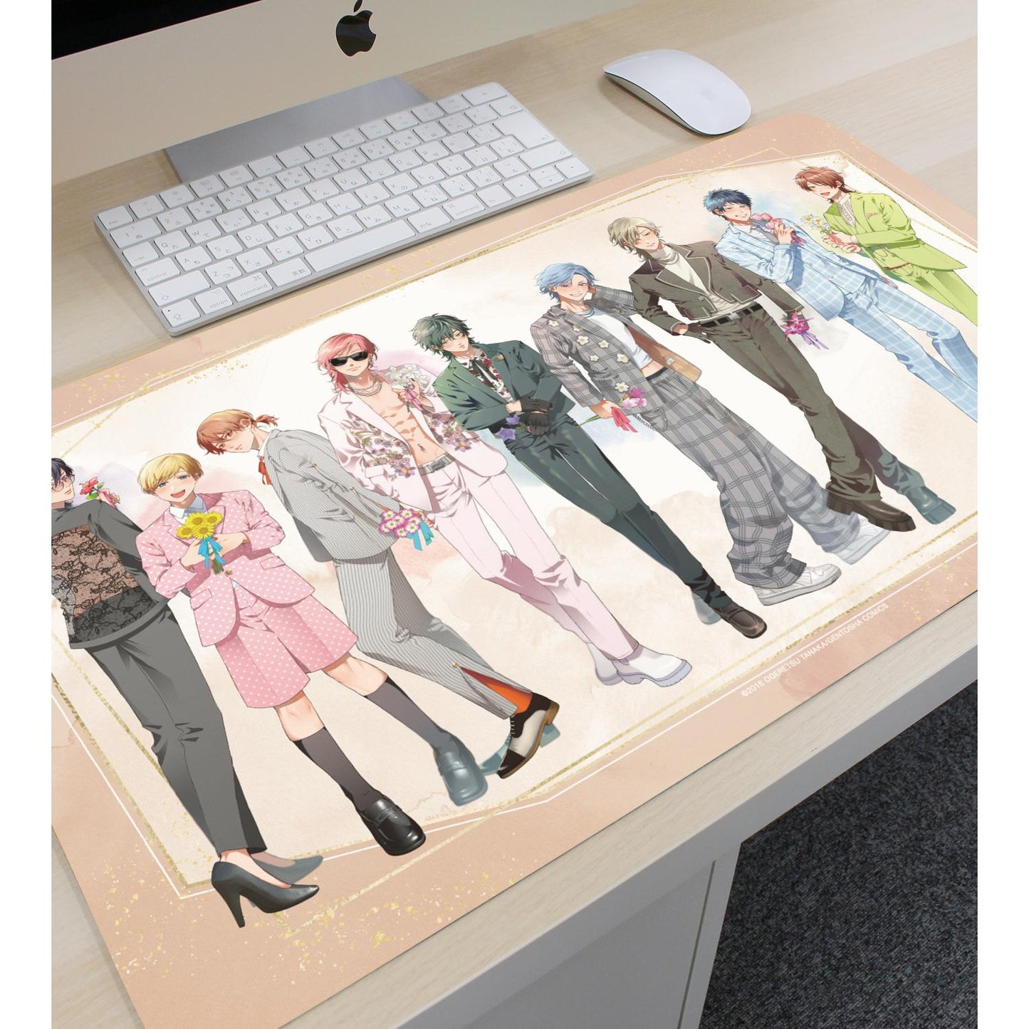 ヤリチン☆ビッチ部 おげれつたなか老師 繪製限定 集合西裝ver. 多功能桌墊