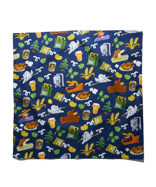 YONAYONA ALE×FREAK'S STORE 全印花頭巾