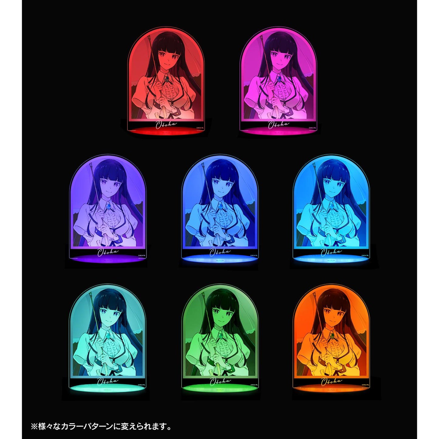 搖滾是淑女的嗜好_黑鐵音羽 發光亞克力立牌