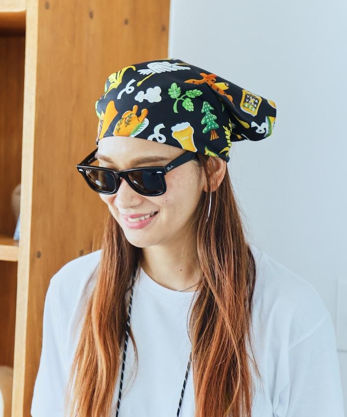 YONAYONA ALE×FREAK'S STORE 全印花頭巾